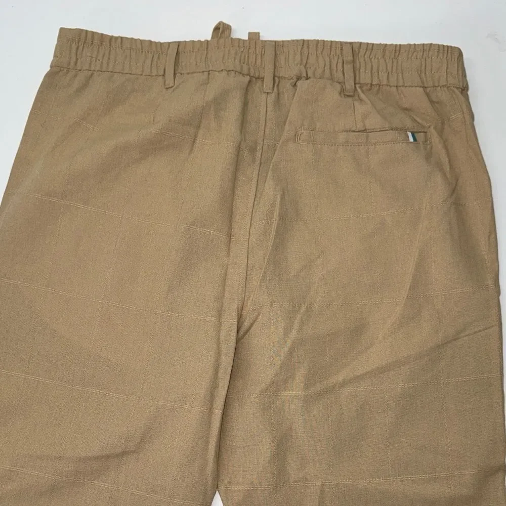 🔥Ike Behar Khaki Chinos for Men linen sz XXL New